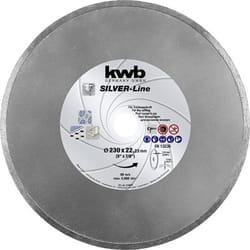 KWB - 725870 Disco diamantato Diametro 230 mm ø foro 22.23 mm Piastrelle, Ceramica 1 pz.