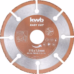 Dettagli tecnici Design (fresa) dritto Dimensione, Ø 115 mm Giri (max) 13000 giri/min Idoneità del materiale Legno, Plastica, ...