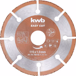 Dettagli tecnici Design (fresa) dritto Dimensione, Ø 150 mm Giri (max) 13000 giri/min Idoneità del materiale Legno, Plastica, ...