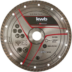 Einhell - kwb by Disco da taglio diamantato 200 x 25,4 mm, accessorio tagliapiastrelle (ø 200 x 25,4 mm, bordo diamantato 8 mm, max. 7640 min-1,