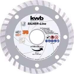 Dettagli tecnici Dimensione, Ø 230 mm Idoneità del materiale Pietra Ø foro 22.23 mm Disco diamantato SILVER-Line per grès Dis ...