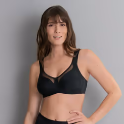 Anita CLARA, Coppa morbida, Nero, Senza ferretto, Monocromatico, 44C, 100C