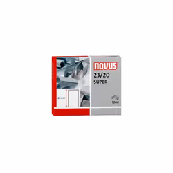 Novus punti metallici super 23/20 per cucitrici pesanti -scatola da 1000-. EAN: 4009729003411
