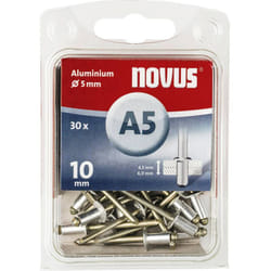 Novus 110026855 Rivetto (Ø x L) 5 mm x 10 mm Alluminio Alluminio 30 pz.