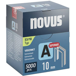 Novus - Graffette a filo metallico sottile - tipo 53 5000 pz. 042-0763 Dimensioni (l x l x a) 10 x 11.3 x 10 mm