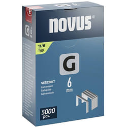 Novus - Graffette - tipo 11 5000 pz. 042-0765 Dimensioni (l x l x a) 6 x 10.6 x 6 mm