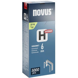 Novus - graffette a filo metallico sottile - Tipo 37 5000 pz. 042-0770 Dimensioni (l x l x a) 6 x 10.6 x 6 mm