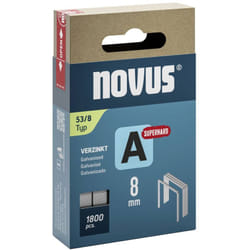 Novus - Graffette a filo metallico sottile - tipo 53 1800 pz. 042-0775 Dimensioni (l x l x a) 8 x 11.3 x 8 mm