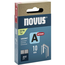Novus - Graffette a filo metallico sottile - tipo 53 800 pz. 042-0778 Dimensioni (l x l x a) 10 x 11.3 x 10 mm
