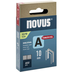 Novus - Graffette a filo metallico sottile - tipo 53 800 pz. 042-0779 Dimensioni (l x l x a) 10 x 11.3 x 10 mm