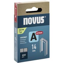 Graffette a filo metallico sottile - tipo 53 800 pz. Novus 042-0781 Dimensioni (l x l x a) 14 x 11.3 x 14 mm
