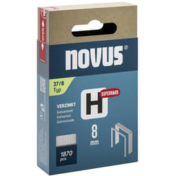 Novus - graffette a filo metallico sottile - Tipo 37 1870 pz. 042-0785 Dimensioni (l x l) 8 mm x 10.6 mm