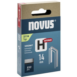 Novus - graffette a filo metallico sottile - Tipo 37 850 pz. 042-0787 Dimensioni (l x l) 14 mm x 10.6 mm