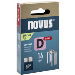 Novus - Graffette a filo metallico piatto - Tipo 53 f 600 pz. 042-0793 Dimensioni (l x l x a) 14 x 11.3 x 14 mm