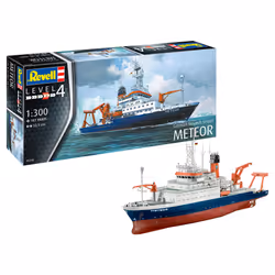 Revell German Research Vessel Meteor, Modello di nave da ricerca, Kit di montaggio, 1:300, Ragazzo, 181 pz, 12 anno/i
