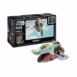 Revell Slave I-40th Anniversary "The Empire strikes back", Modello di aereo spaziale, Kit di montaggio, 1:88, Slave I-40th An ...