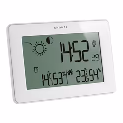 TFA-Dostmann Slim Touch, Bianco, Igrometro da interno, Termometro da interno, Barometro da esterno, Igrometro per esterno,... ...