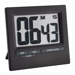 TFA-Dostmann 38.2013.01, Timer da cucina digitale, Nero, 99 min, Alluminio, Plastica, Analogico, Libera installazione
