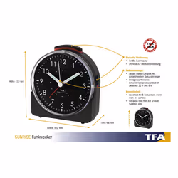 TFA-Dostmann 60.1513.01 sveglia Nero - Vista aggiuntiva 5