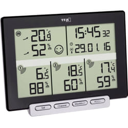 Tfa Dostmann - Multi-Sens Termoigrometro senza fili Nero 30.3057.01