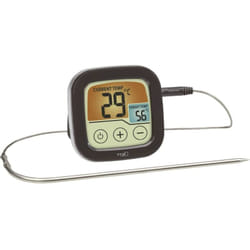 Tfa Dostmann - 14.1509.01 Termometro per Grill Controllo della temperatura, con touch screen, Cavo sensore Frittura, Cibo