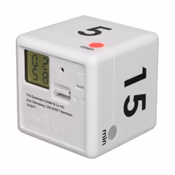 TFA-Dostmann CUBE-TIMER Timer da cucina digitale Nero, Bianco - Vista aggiuntiva 3