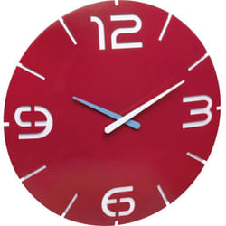 TFA Dostmann 60.3047.05 Quarzo Orologio da parete 35 cm x 3.5 cm Rosso