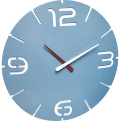 Tfa Dostmann - 60.3047.14 Quarzo Orologio da parete 35 cm x 3.5 cm Blu mare