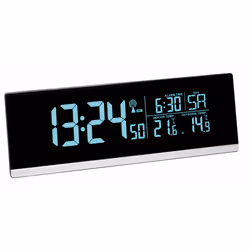 TFA-Dostmann 60.2548.01, Sveglia digitale, Rettangolo, Nero, -20 - 60 °C, °C, Batteria