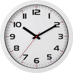 Tfa Dostmann - 60.3050.02 Quarzo Orologio da parete 305 mm x 305 mm x 38 mm Bianco