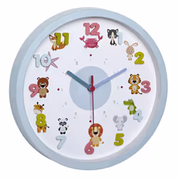 TFA-Dostmann 60.3051, Parete, Orologio al quarzo, Cerchio, Blu, Verde, Rosa, Plastica, Bambini