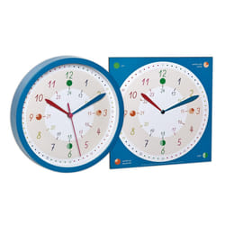 TFA-Dostmann Tick & Tack Orologio al quarzo Rotondo Blu, Bianco