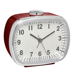 TFA-Dostmann 60.1032.05 sveglia Sveglia al quarzo Rosso, Argento