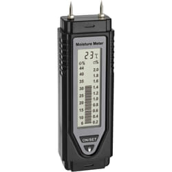 Tfa Dostmann - Misuratore di umidità del materiale, 30.5506.01, misurazione dell'umidità per legno e edifici, con indicatore della temperatura, tappo