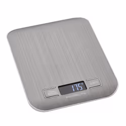 TFA-Dostmann Amaretti, Bilancia da cucina elettronica, 10 kg, 1 g, Argento, Plastica, Rettangolo