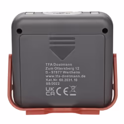 TFA-Dostmann 60.2031.10 sveglia Sveglia digitale Grigio, Rosso - Vista aggiuntiva 7