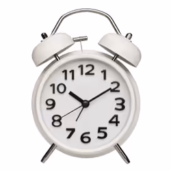TFA-Dostmann 60.1040.02, Sveglia al quarzo, Rotondo, Bianco, 12h, Qualsiasi tipo, Buzzer