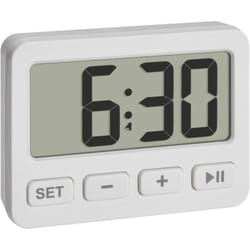 Tfa Dostmann - 60.2036.02 Quarzo Sveglia Bianco Tempi di allarme 1 Timer 1 tempo