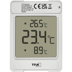 TFA-Dostmann 30.1067.15 termometro Termometro da ambiente elettronico Esterno Grigio