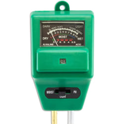 Tfa Dostmann - tester analogico da giardino, 48.1000, per la misurazione dell'umidità, della luce e del valore pH, per la cura delle piante, verde