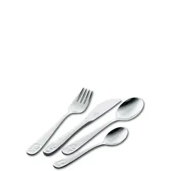 ZWILLING Bino 4 Piece, Children's Flatware Set, silver