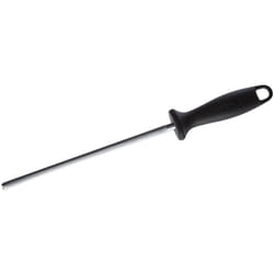 Zwilling - Acciaino, Cromato, Lunghezza: 23 cm, Manico in Plastica Nera con Occhiello per Appendere