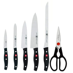 Twin Pollux - Set 5 coltelli Forbici Multiuso per la casa, Colore Nero - Zwilling