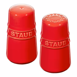 Staub Ceramique, Set di saliera e pepiera, Ciliegia (frutto), Ceramica, 41 mm, 41 mm, 74 mm
