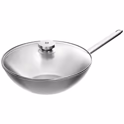 ZWILLING PLUS, Rotondo, Wok/padella per cottura al salto, Acciaio inox, Acciaio inox, 260 °C, Acciaio inox