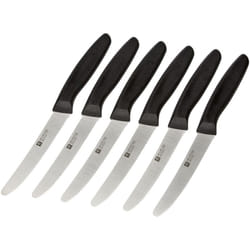 ZWILLING Set di Coltelli, 6 Pezzi, Coltelli da Cucina, Lunghezza Lama 12 cm, Acciaio Inox Speciale/Impugnature di Plastica, Twin Grip
