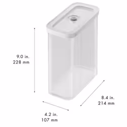 ZWILLING 1025128 recipiente per cibo Rettangolare Contenitore Trasparente, Bianco 3 pz - Vista aggiuntiva 2