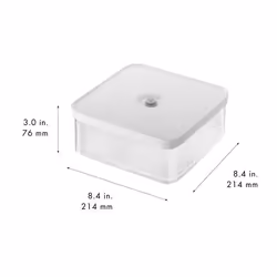 ZWILLING 1025129 recipiente per cibo Quadrato Contenitore Trasparente, Bianco 1 pz - Vista aggiuntiva 2