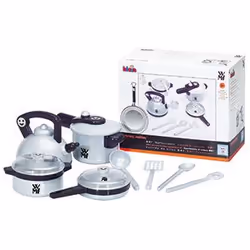 Theo Klein WMF pot set, Ragazza, Nero, Argento