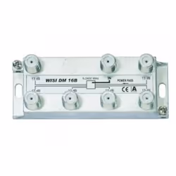 Wisi DM 16 B, Splitter per cavo, 5 - 2400 MHz, Argento, 1 pz, F, 92 mm